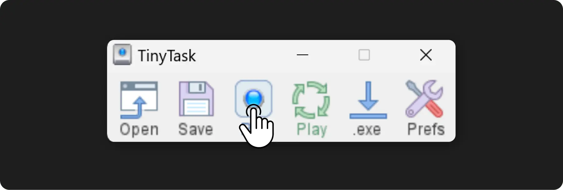 Tiny Task Record Button